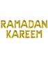 Peacock Ramadan Kareem Foil Balloons Gold