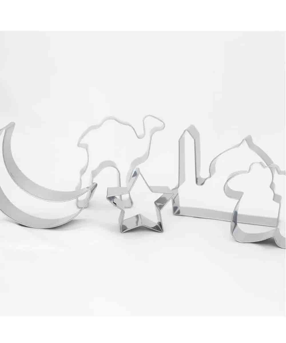 Peacock Islamic Shapes Cookie Cutters Pack of 5