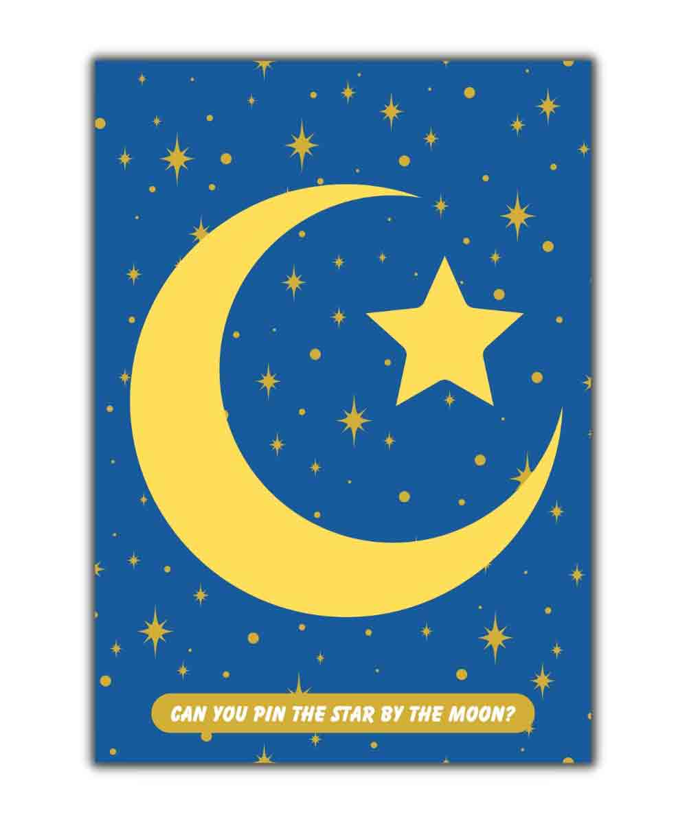 Peacock Pin the Poster Game Star