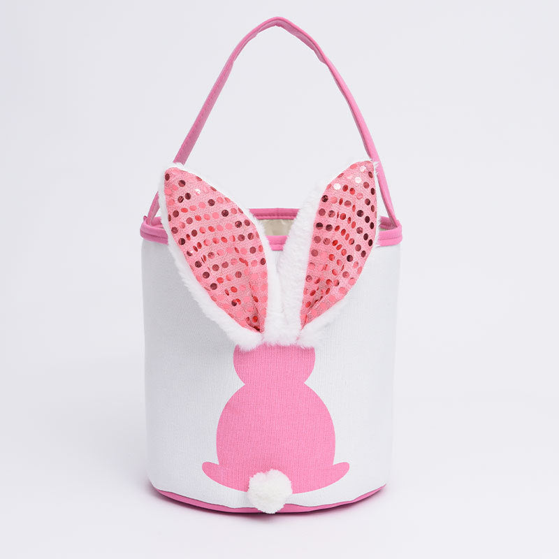 Easter basket 23x24cm Pink