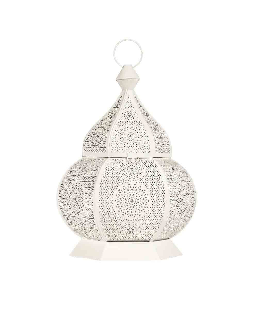Hilalful Arabesque Lantern White Powder Color