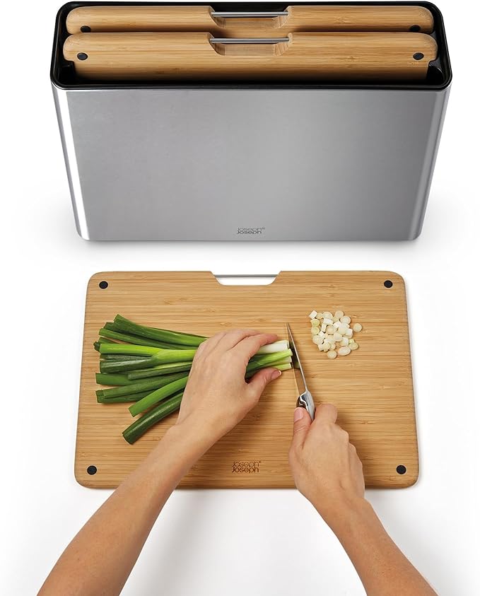 Joseph Joseph Folio Steel Bamboo Board Set of 3