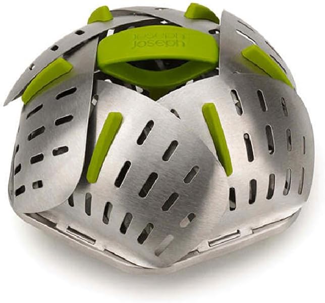 Joseph Joseph Bloom Steel Folding Steamer Basket Green
