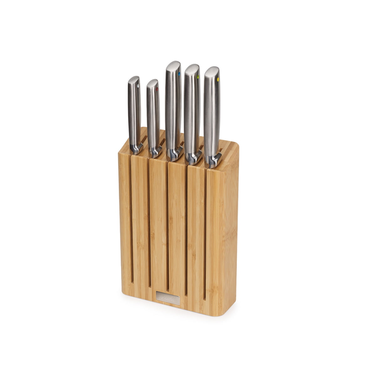 Joseph Joseph Elevate Steel Knives Bamboo Block Set of 5