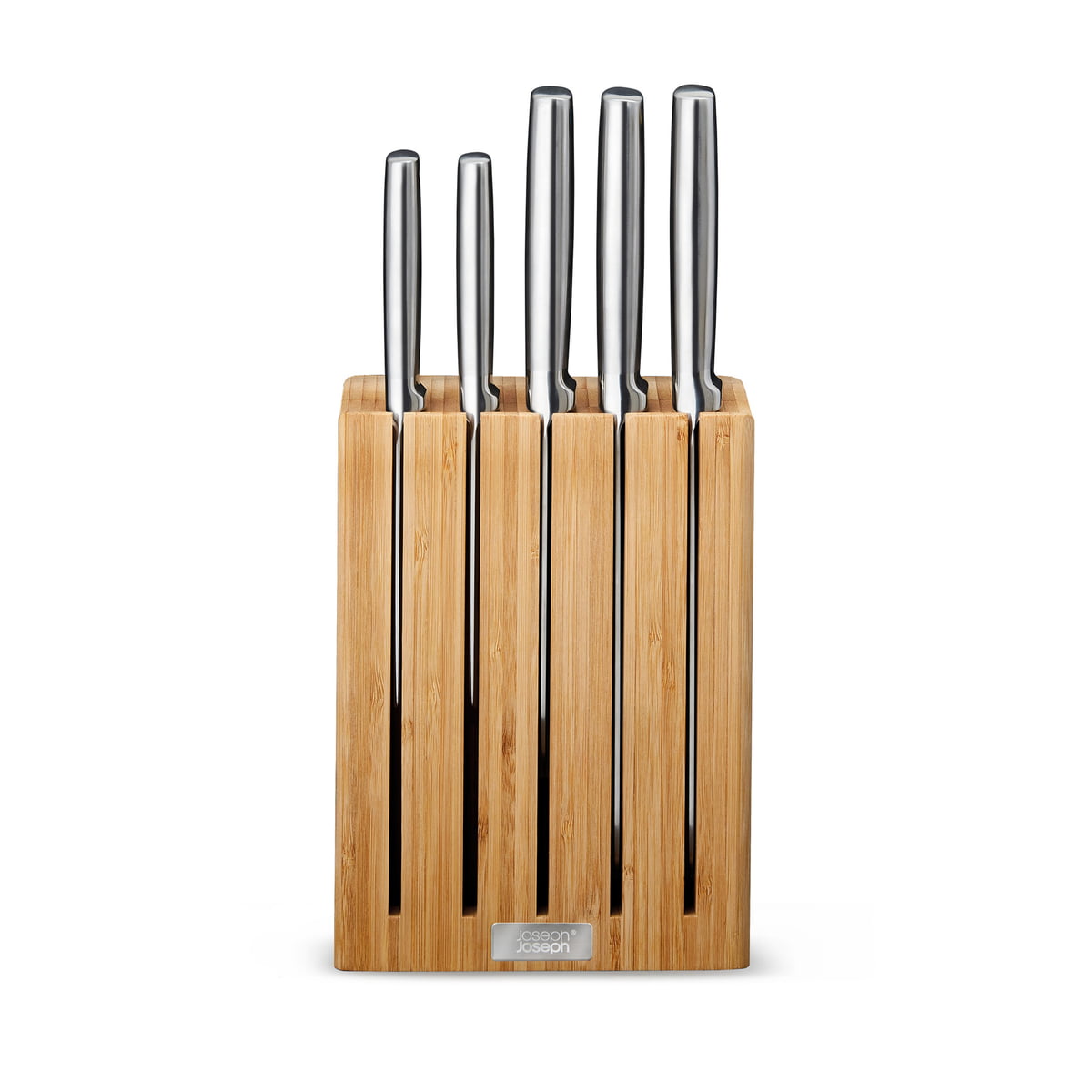 Joseph Joseph Elevate Steel Knives Bamboo Block Set of 5