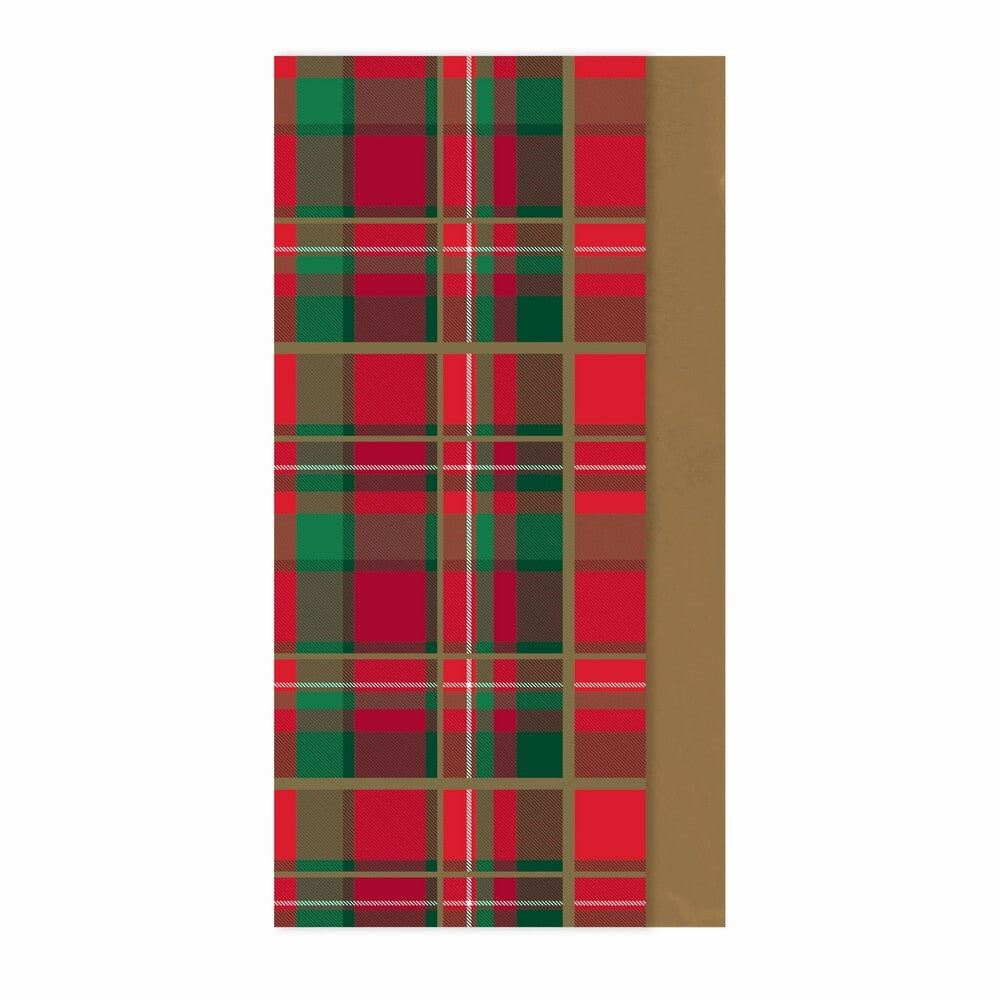 Eurowrap Tartan 8-Sheet Tissue Paper – Christmas Wrapping, Holiday Crafts, Seasonal Gift Packaging, Festive Use, Party Favors, Holiday Presents, and Seasonal Celebration Essentials