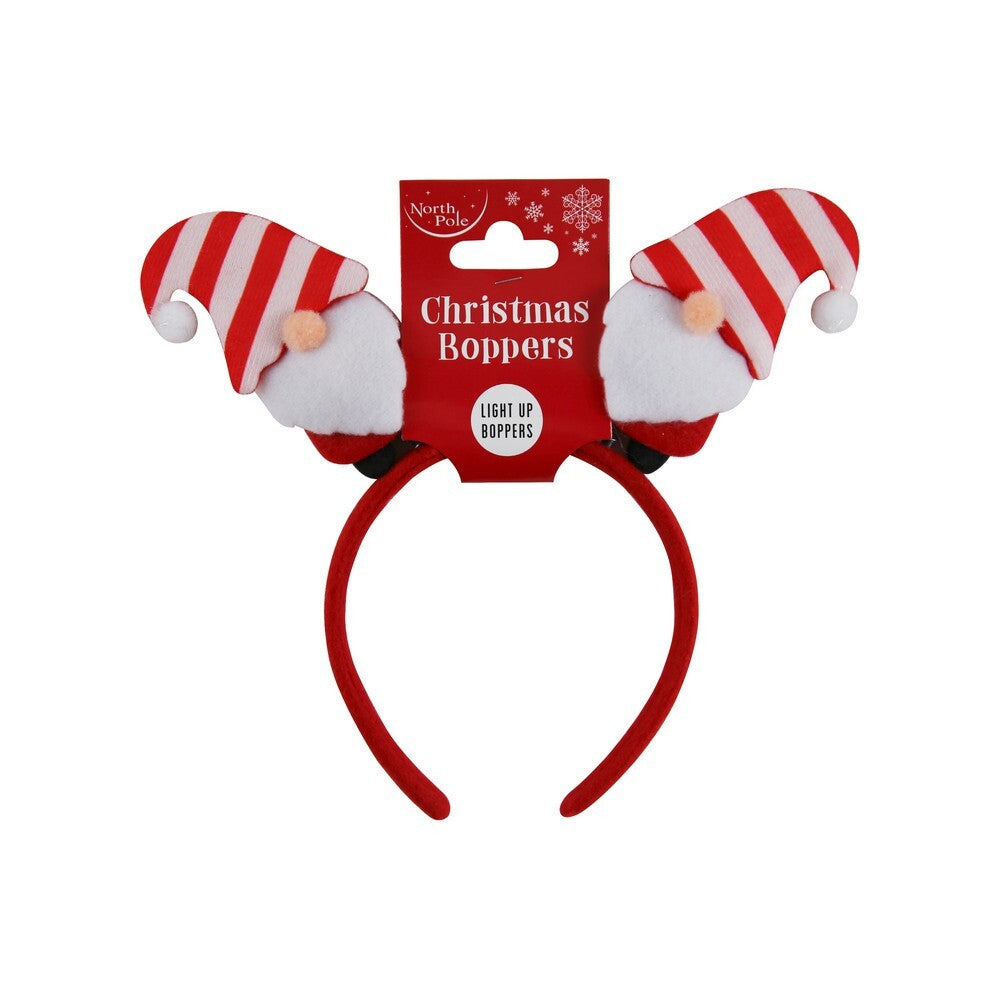 Eurowrap Gonk Light-Up Boppers – Christmas Party Accessories, Holiday Fun, Seasonal Festive Wear for Kids and Adults, Christmas Celebration, and Holiday Entertainment