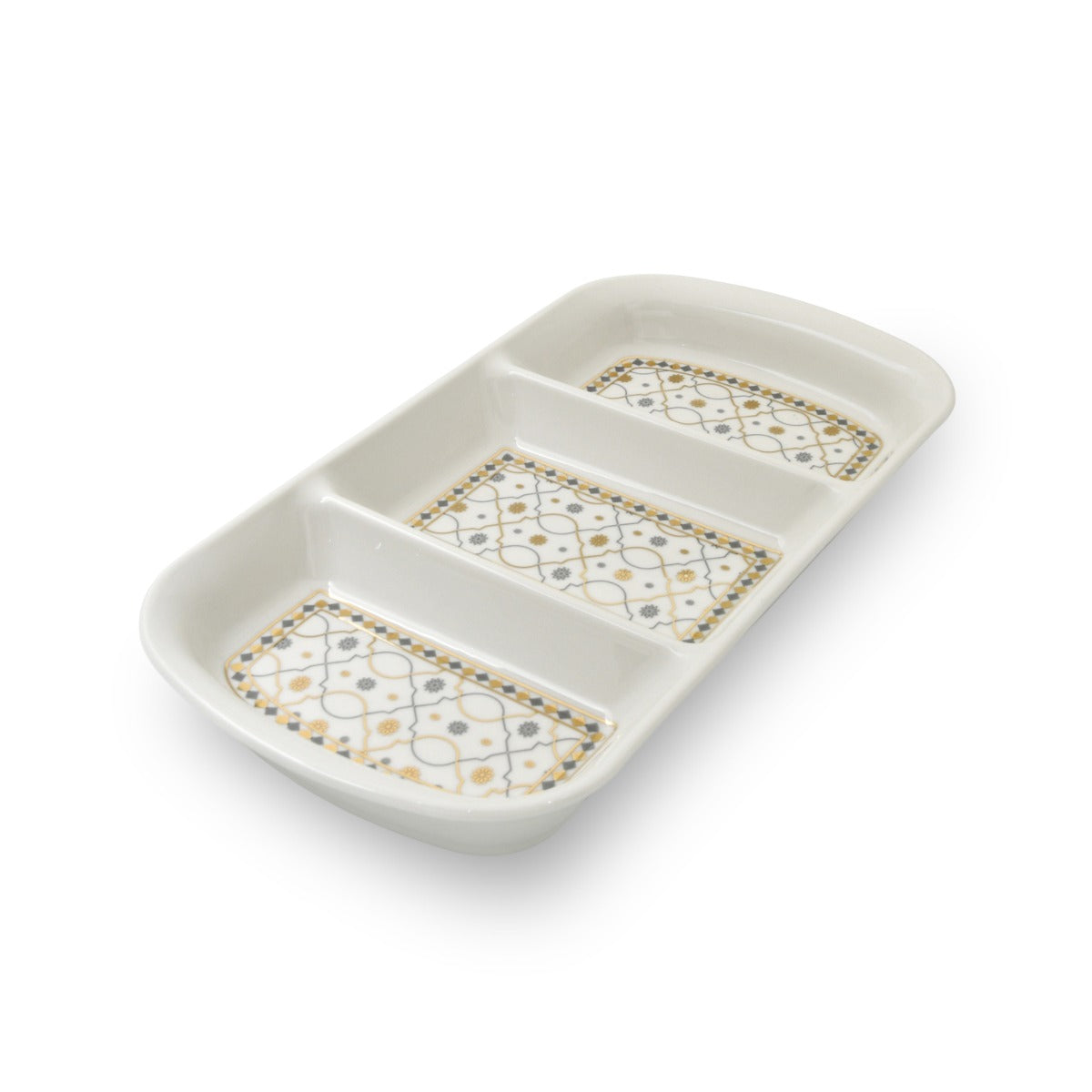 Rosa Andalus 3 Divided Serving Plate