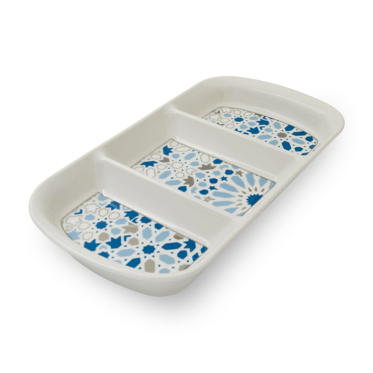 Rosa Nogoum 3 Divided Serving Plate
