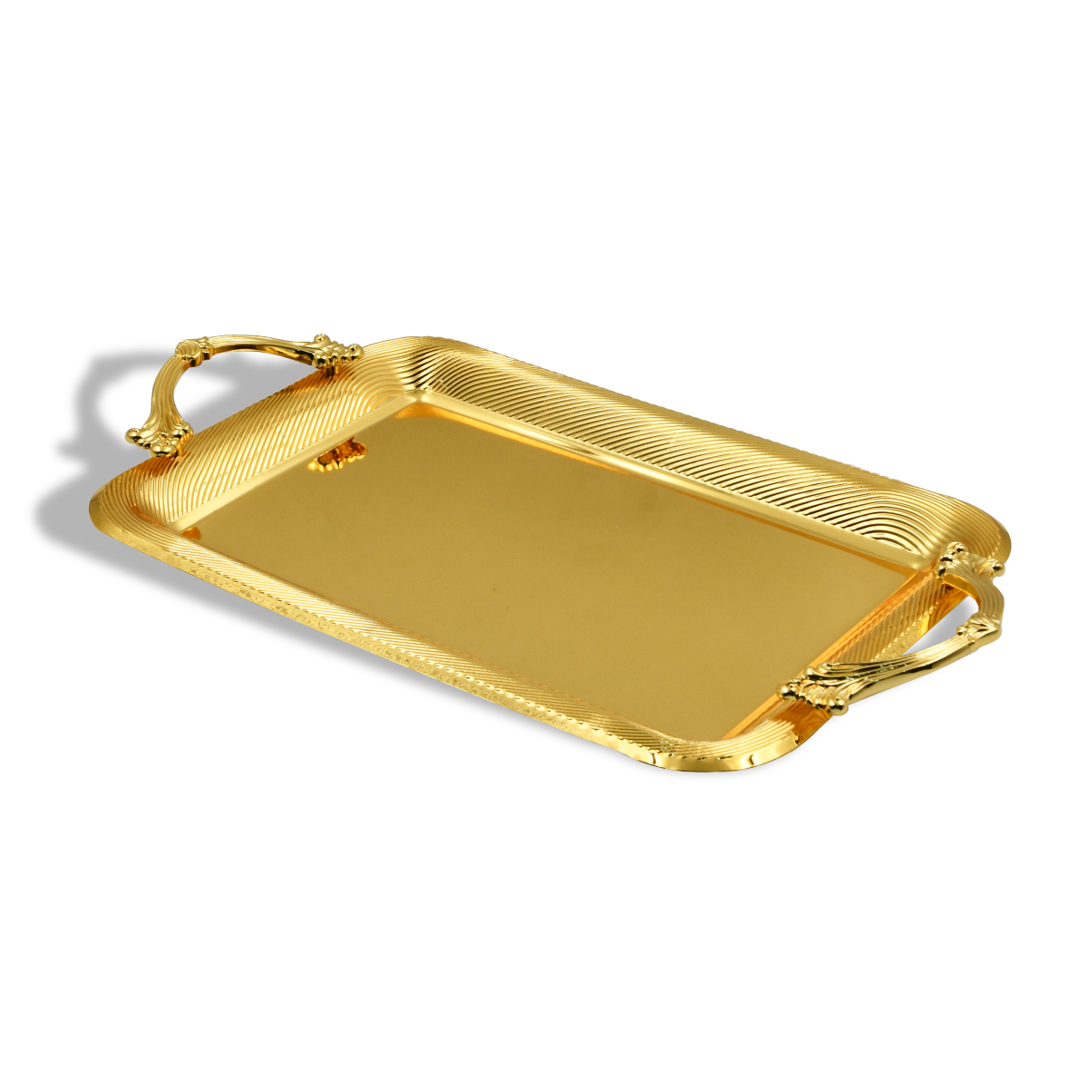 Homesmiths Ramadan Rectangle Tray Small Gold
