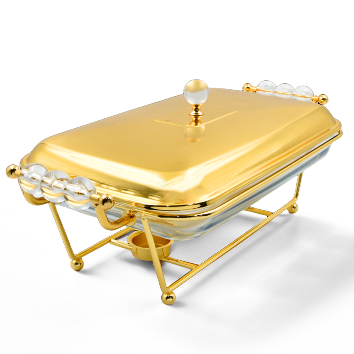 Homesmiths Ramadan Rectangular Food Warmer Gold