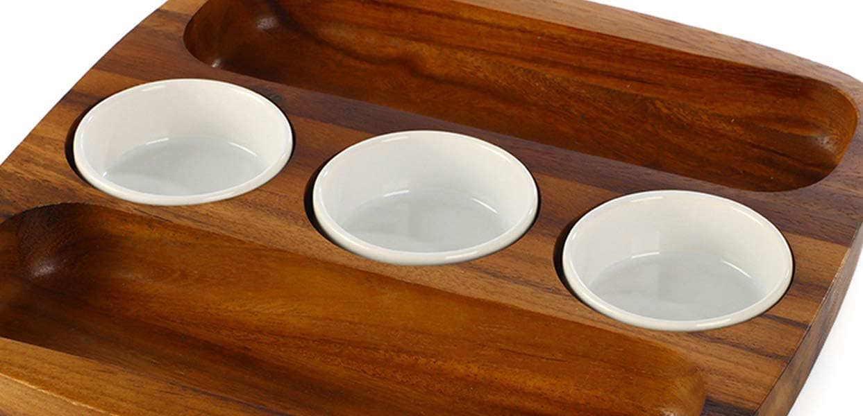 Billi 2 Side Chip & Salsa Serving Tray