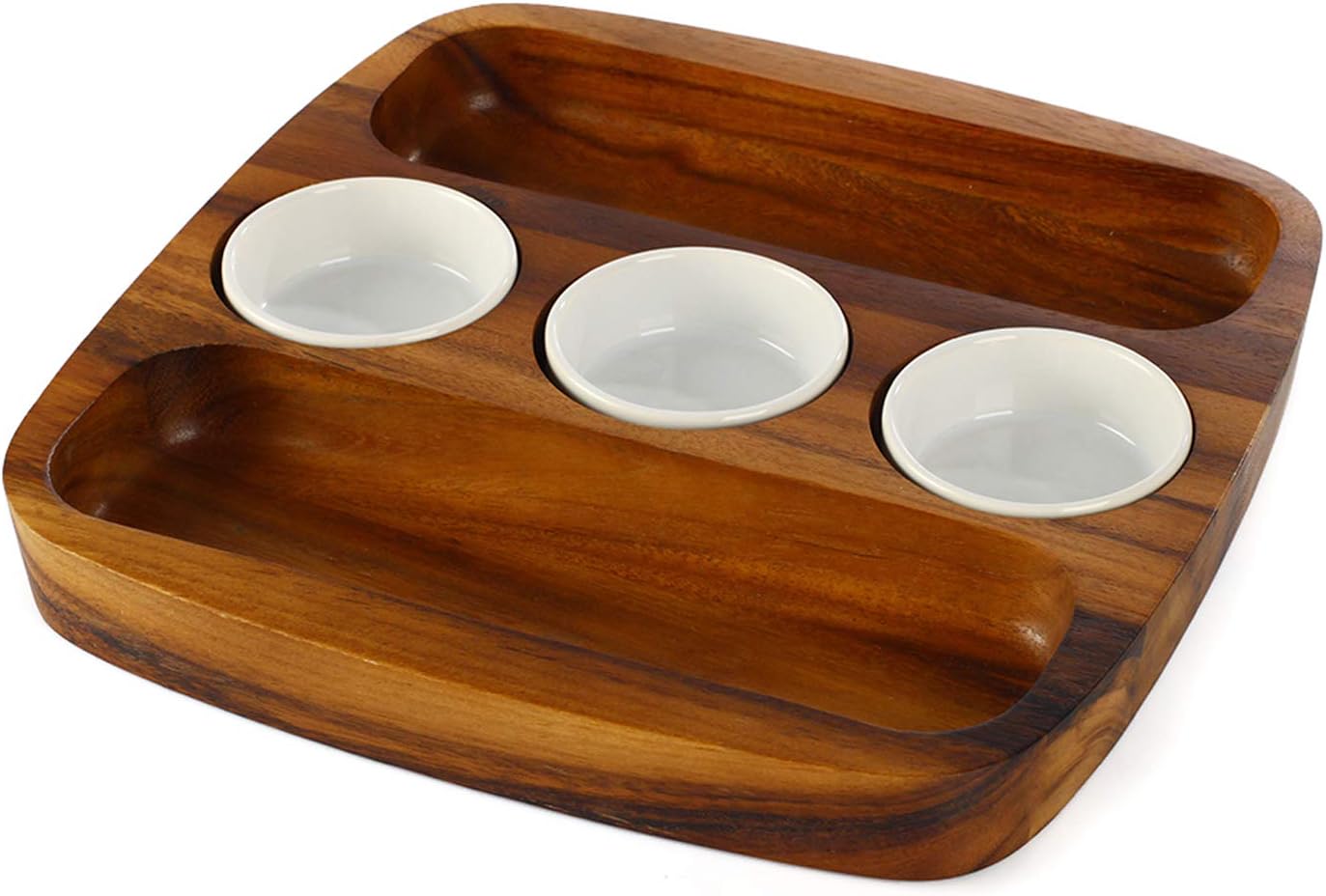 Billi 2 Side Chip & Salsa Serving Tray