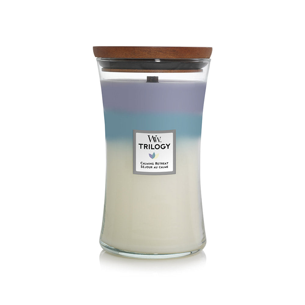 Woodwick Trilogy Large Candle Calming Retreat