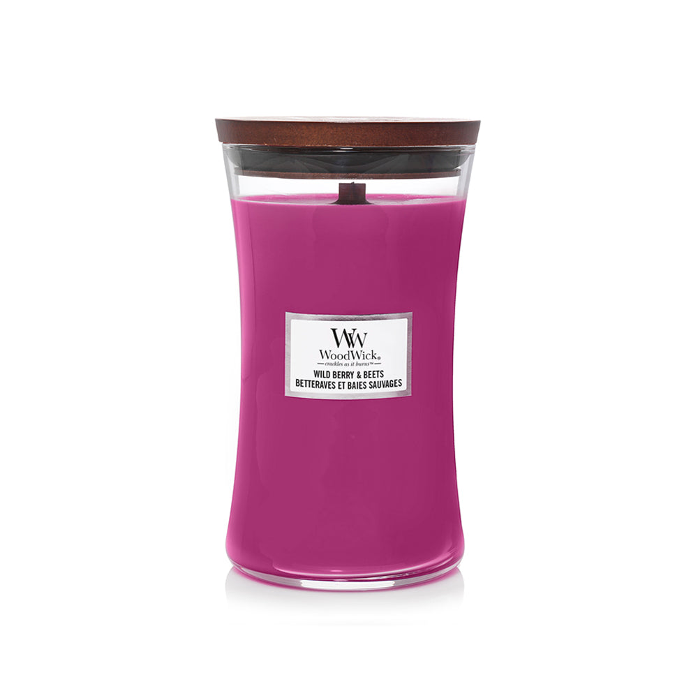 Woodwick Large Hourglass Candle Wild Berry & Beets