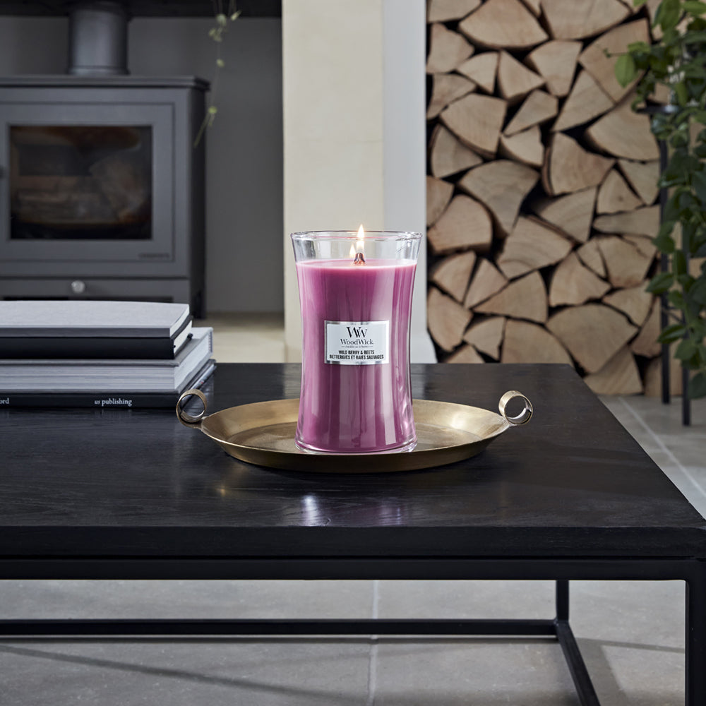 Woodwick Large Hourglass Candle Wild Berry & Beets