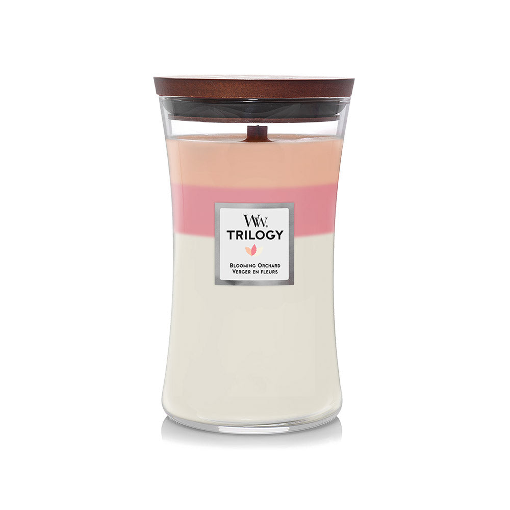 Woodwick Trilogy Large Candle Blooming Orchard