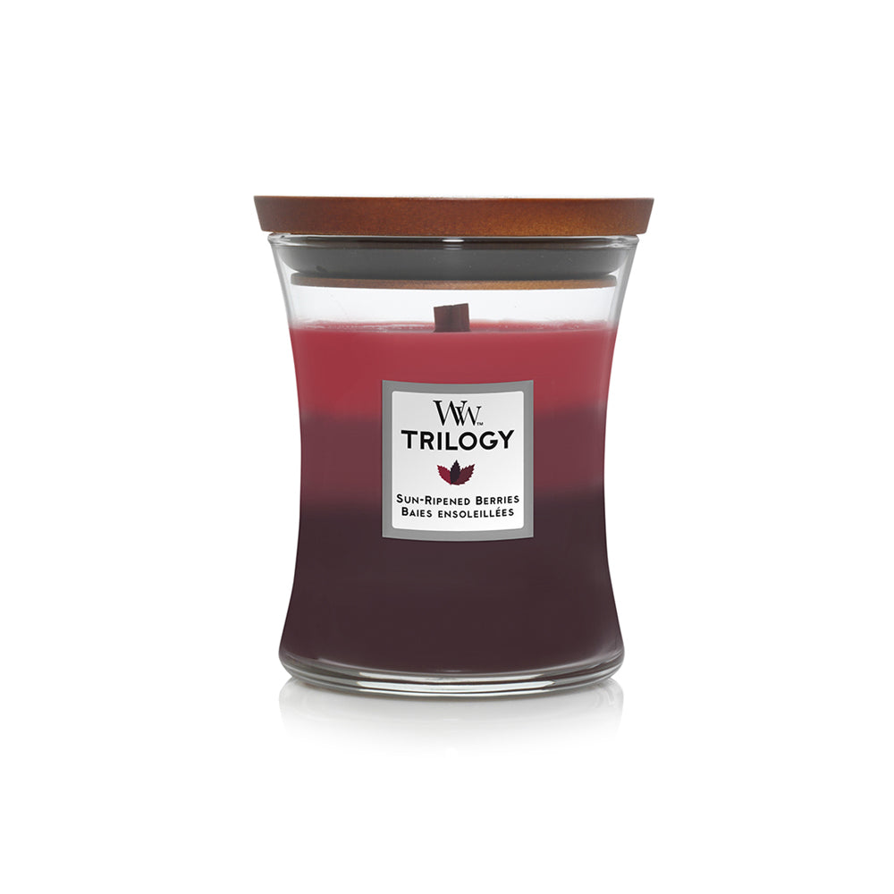 Woodwick Trilogy Medium Candle Sun Ripened Berries