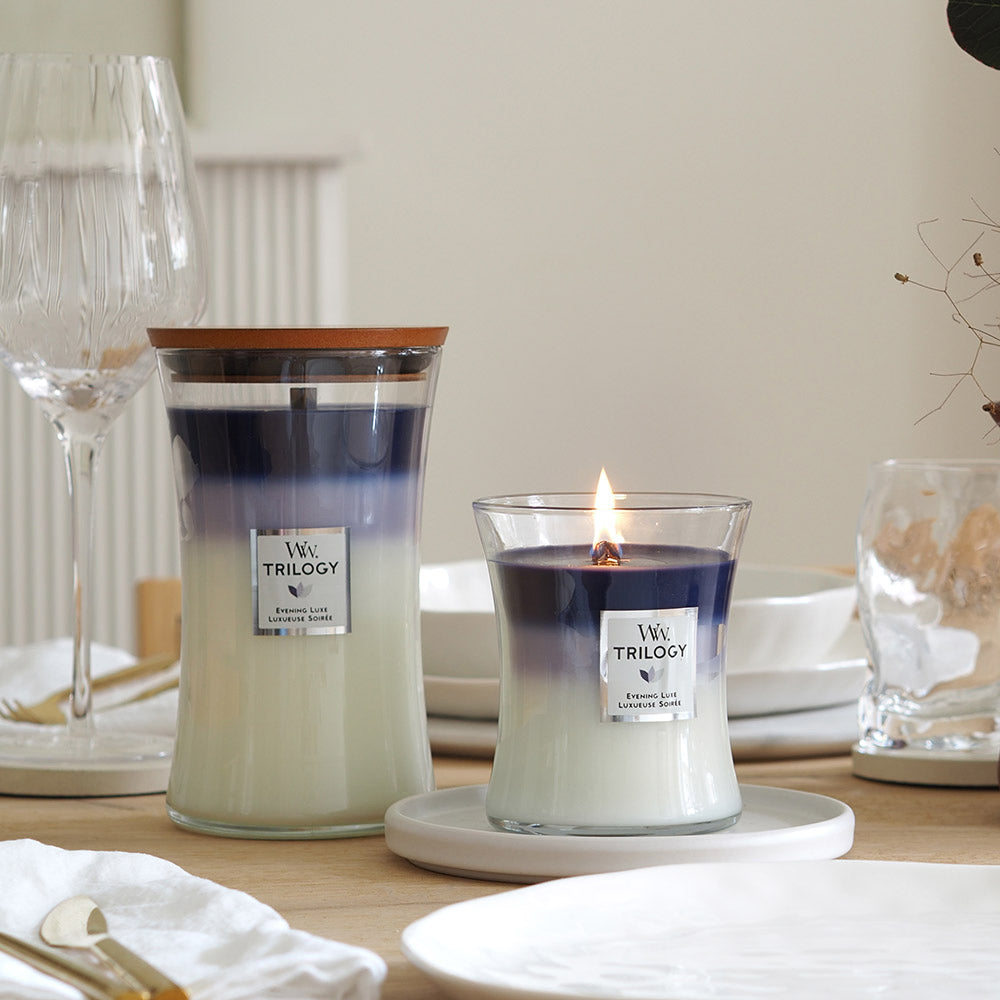 Woodwick Trilogy Medium Candle Evening Luxe