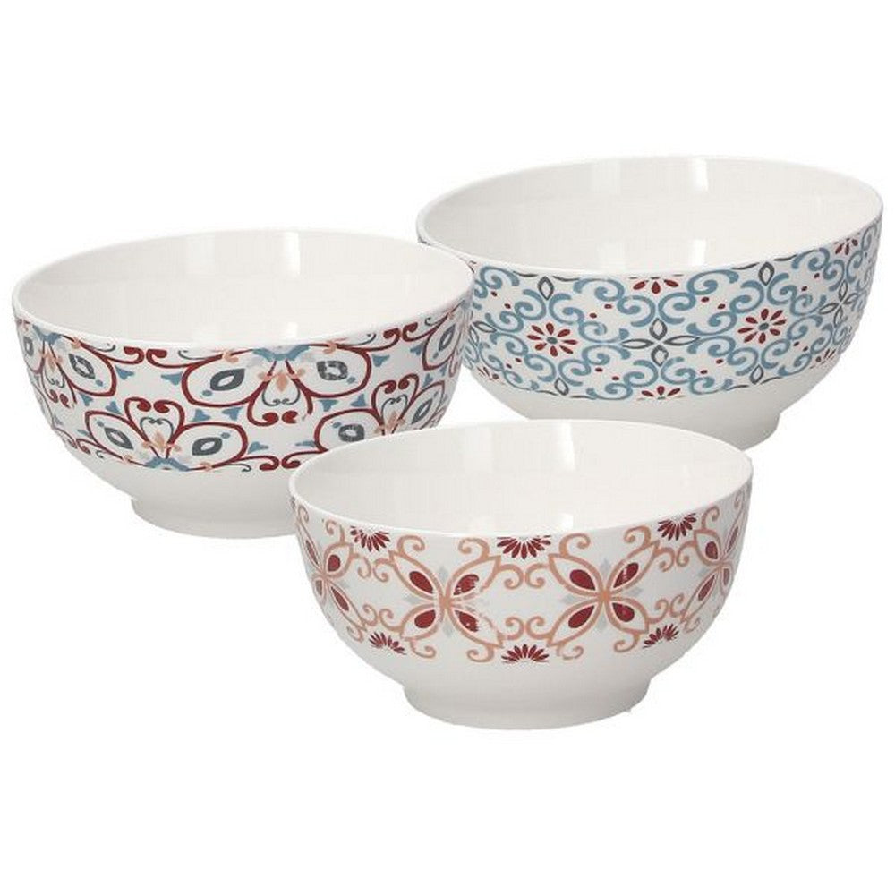 Tognana Iris Ribeira 14cm Bowl – Elegant Porcelain Bowl for Cereal, Soup, Snacks & Desserts, Modern Design for Home, Office & Dining Tableware, Assorted 1 Piece