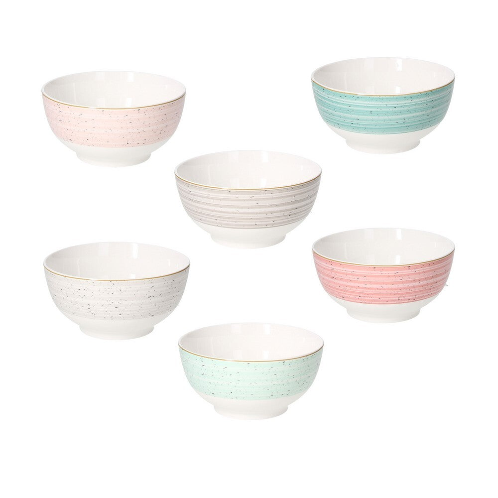 Tognana Iris Pepper Bamboo Bowl 14cm – Eco-Friendly Bamboo Bowl for Salads, Soups & Snacks, Modern Natural Design for Home & Dining, Assorted 1 Piece