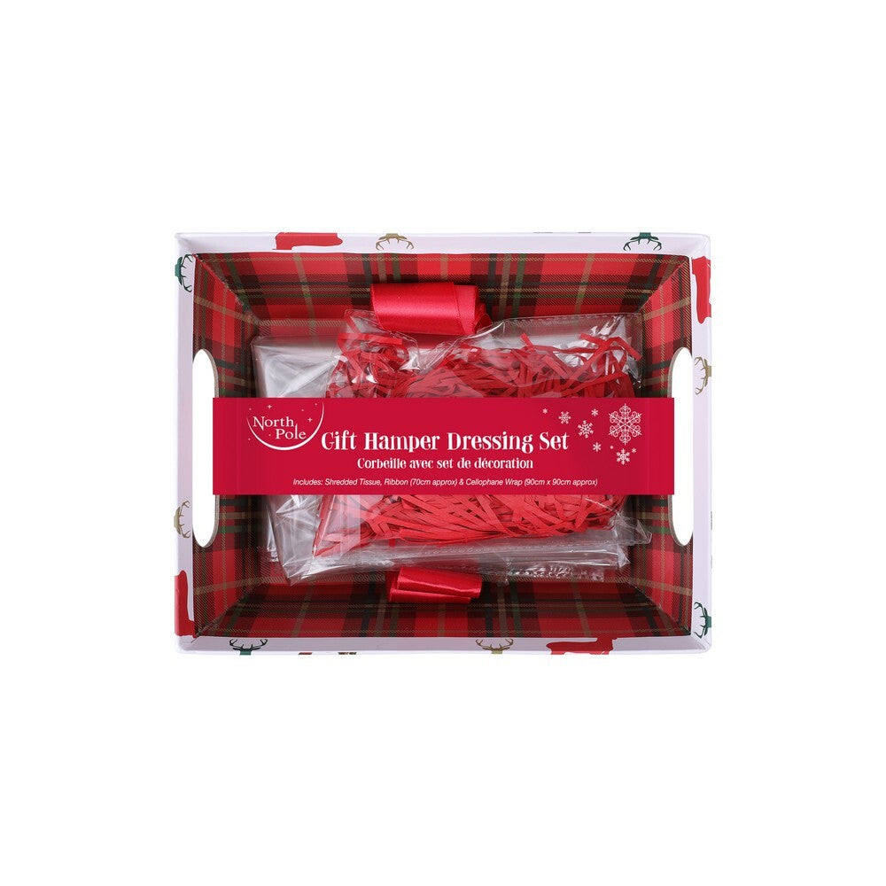 Eurowrap Christmas Tartan Hamper Set – Holiday Gift Basket, Festive Packaging, Seasonal Gift Giving, Christmas Celebration, and Holiday Treats for Family and Friends