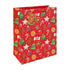 Eurowrap Gingerbread Bag – Christmas and Holiday Gift Bag, Festive Packaging, Seasonal Present Holder, Holiday Celebration, and Perfect Christmas Gifting Essentials - Large