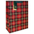 Eurowrap Tartan Gift Bag – Christmas and Holiday Wrapping, Seasonal Packaging for Presents, Parties, and Festive Gifting, Holiday Celebration, and Perfect Christmas Gift Presentation - Size XL