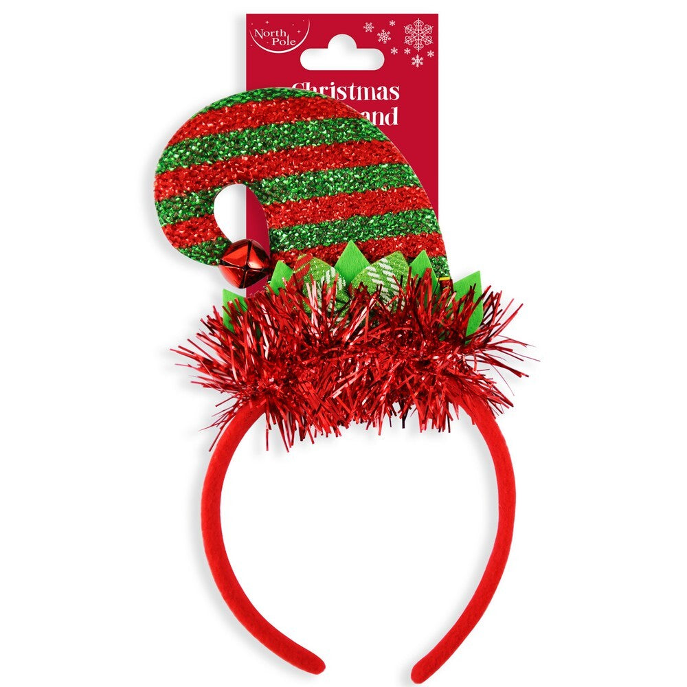 Eurowrap Elf Boppers – Festive Christmas Headbands for Holiday Parties, Seasonal Fun, Kids and Family Celebration, Christmas Dress-Up, Holiday Entertainment, and Assorted Designs