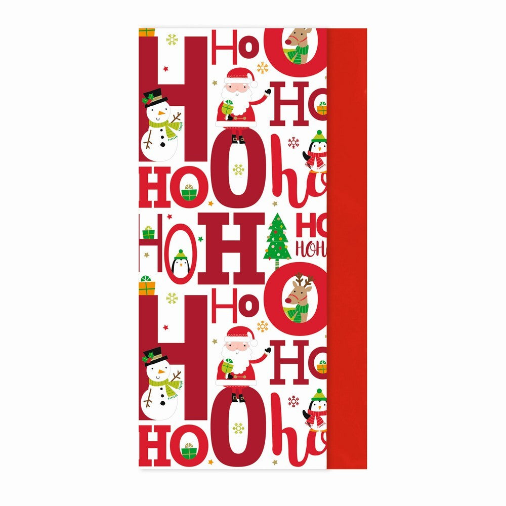 Eurowrap HOHOHO 8-Sheet Tissue Paper – Christmas Wrapping, Holiday Crafts, Seasonal Gift Packaging, Festive Use, Presents, Party Favors, and Holiday Celebration