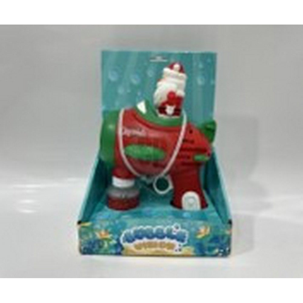 Koopman Bubble Blow Gun – Christmas Holiday Design Toy for Kids, Seasonal Festive Fun, Holiday Parties, Xmas Celebrations, and Family Entertainment