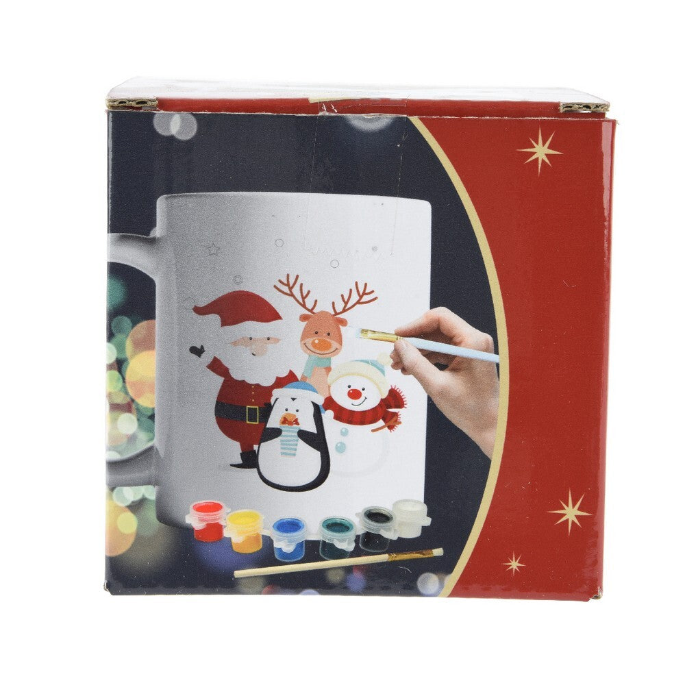 Kaemingk Mug – Porcelain Coffee & Tea Cup, Christmas Holiday Tableware, Festive Xmas Drinkware, Elegant Kitchen Serveware, Tabletop Home Décor