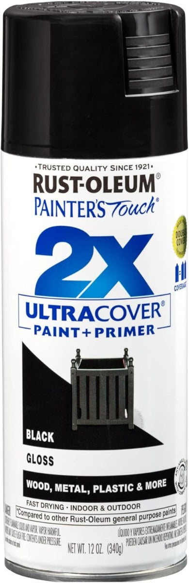 Rust-Oleum Pt 2X Uc 12Oz Gloss Black