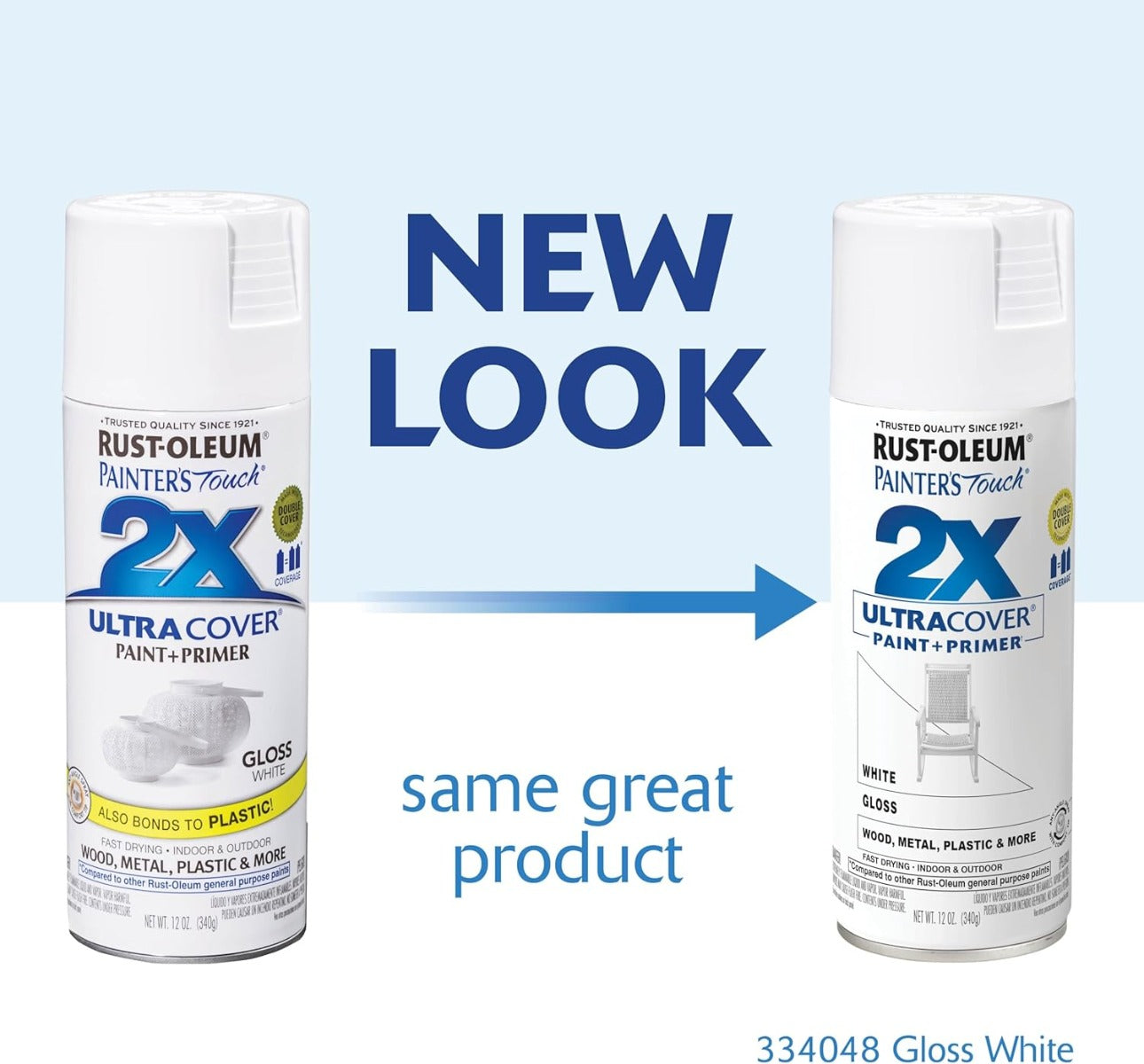 Rust-Oleum Pt 2X Uc 12Oz Gloss White