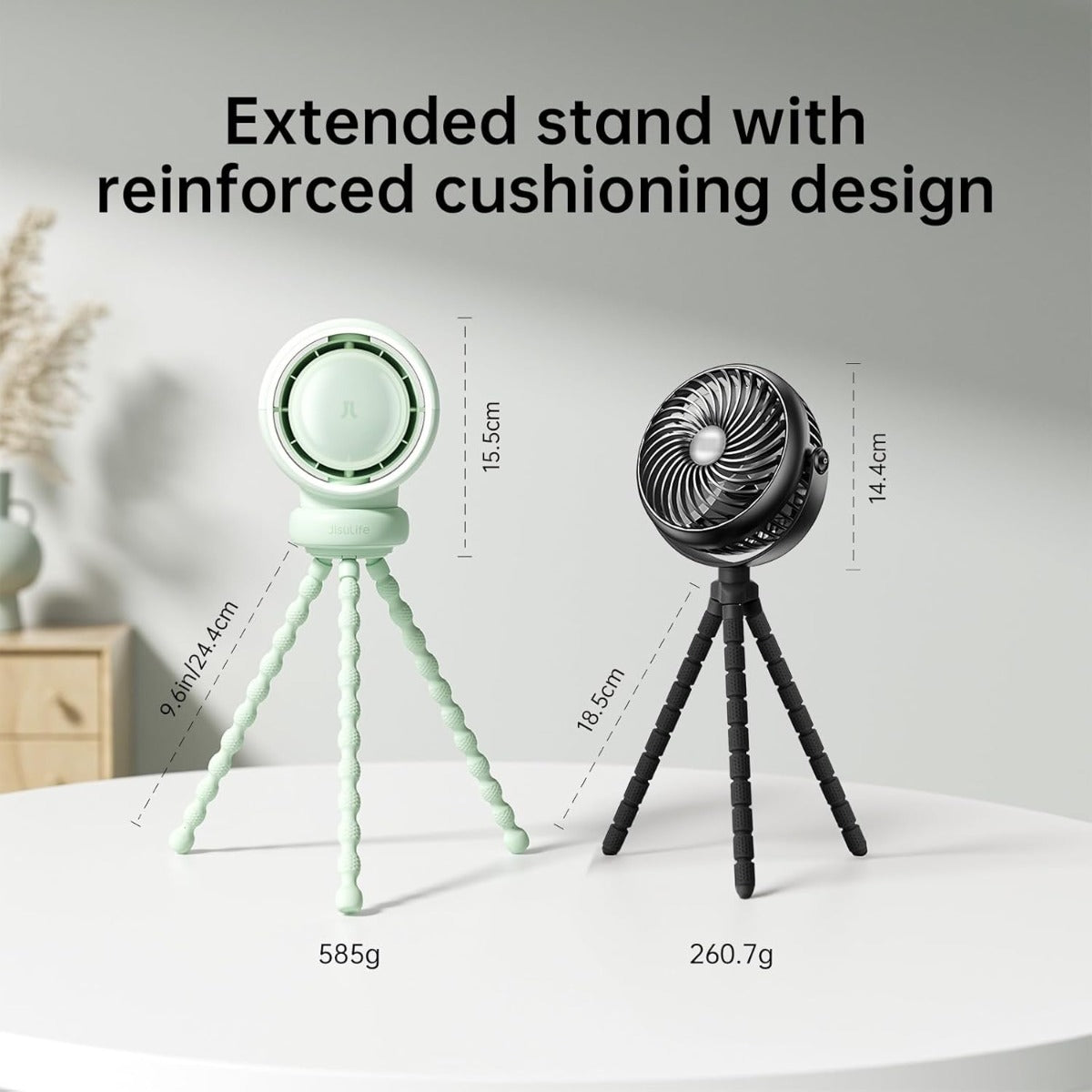 Jisulife Stroller Fan Life2(4000mAh) Green