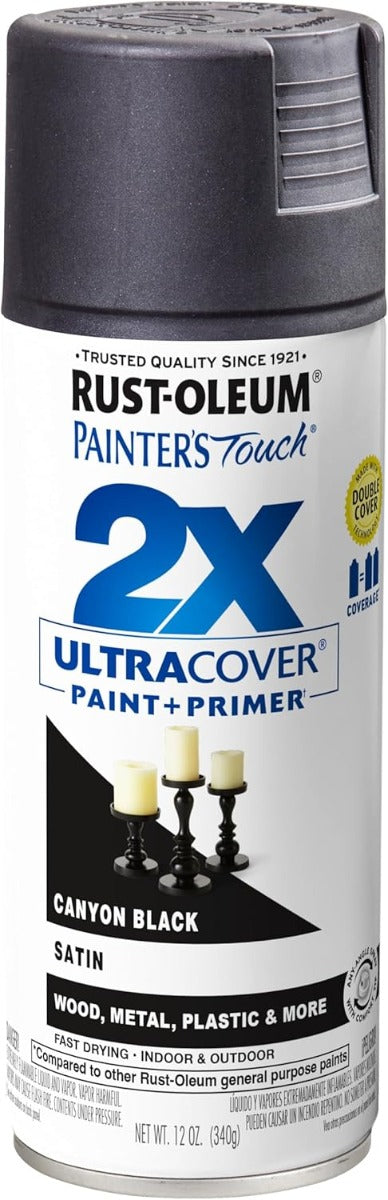 RustOleum Pt 2X Uc 12Oz Satin Canyon Black