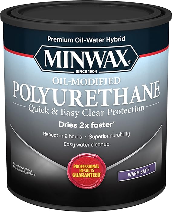 Minwax 63025 Oil Modified Polyurethane Warm Satin