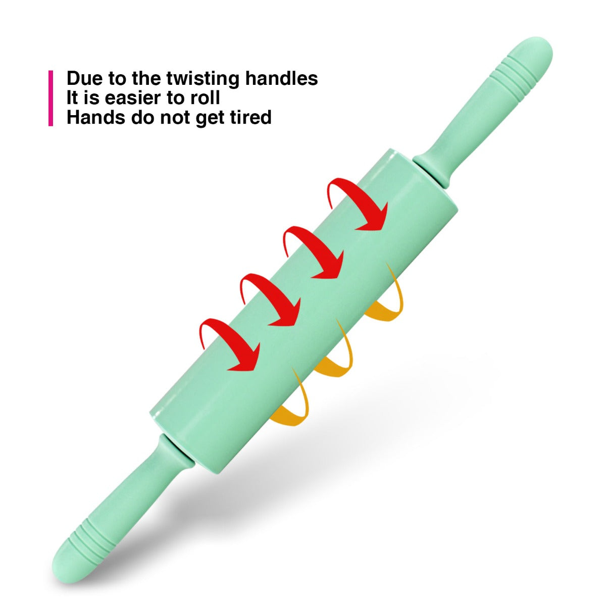 Fissman Rolling Pin 39.5 x 5.5 cm Silicone