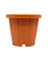 Cosmoplast Woodgrain Pot With Tray 6 Inches