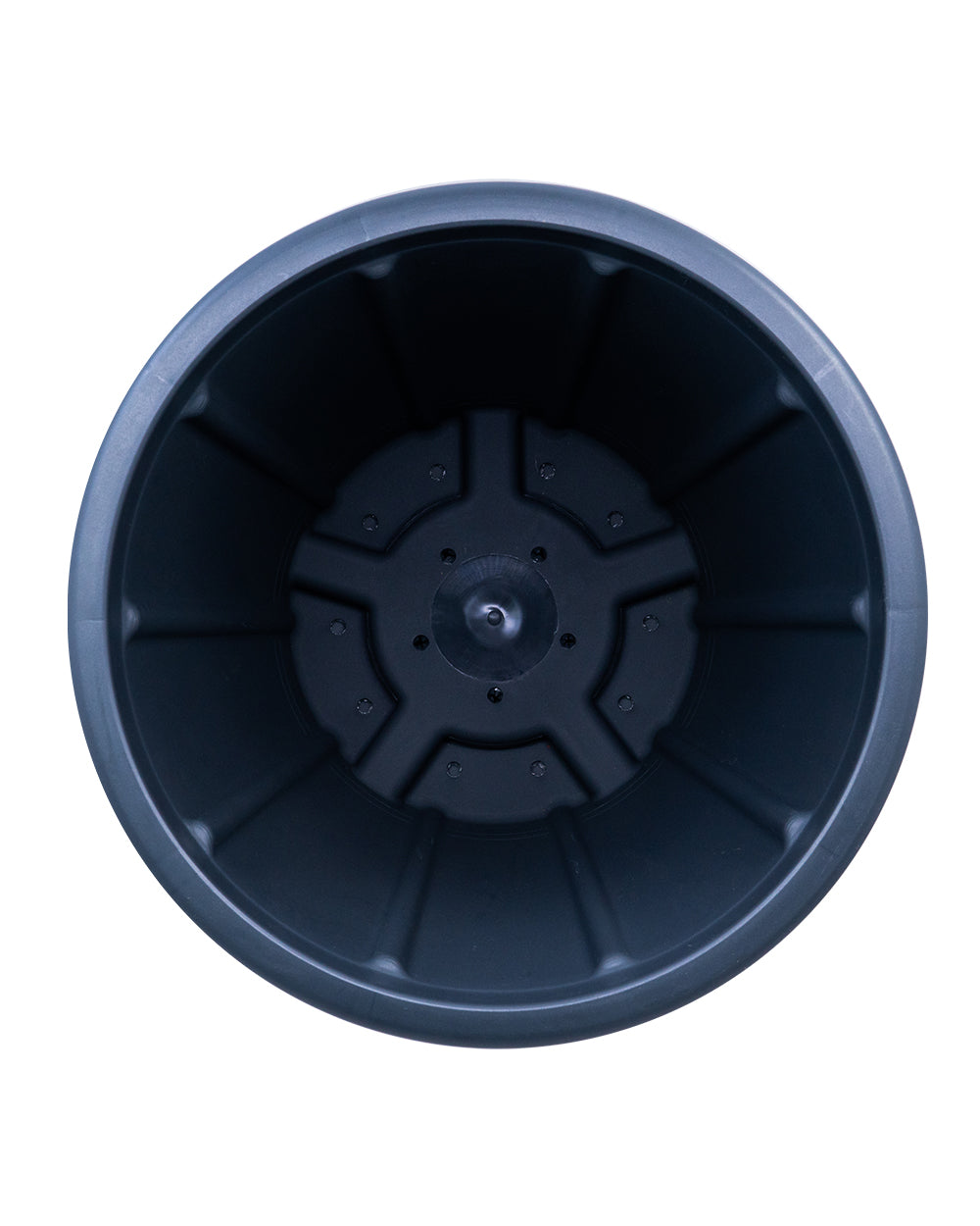 Cosmoplast Woodgrain Pot With Tray 10 Inch Grey