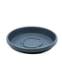 Cosmoplast Woodgrain Pot with Tray 12 inches Grey
