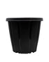 Cosmoplast Woodgrain Pot With Tray 12 Inches Dark Brown