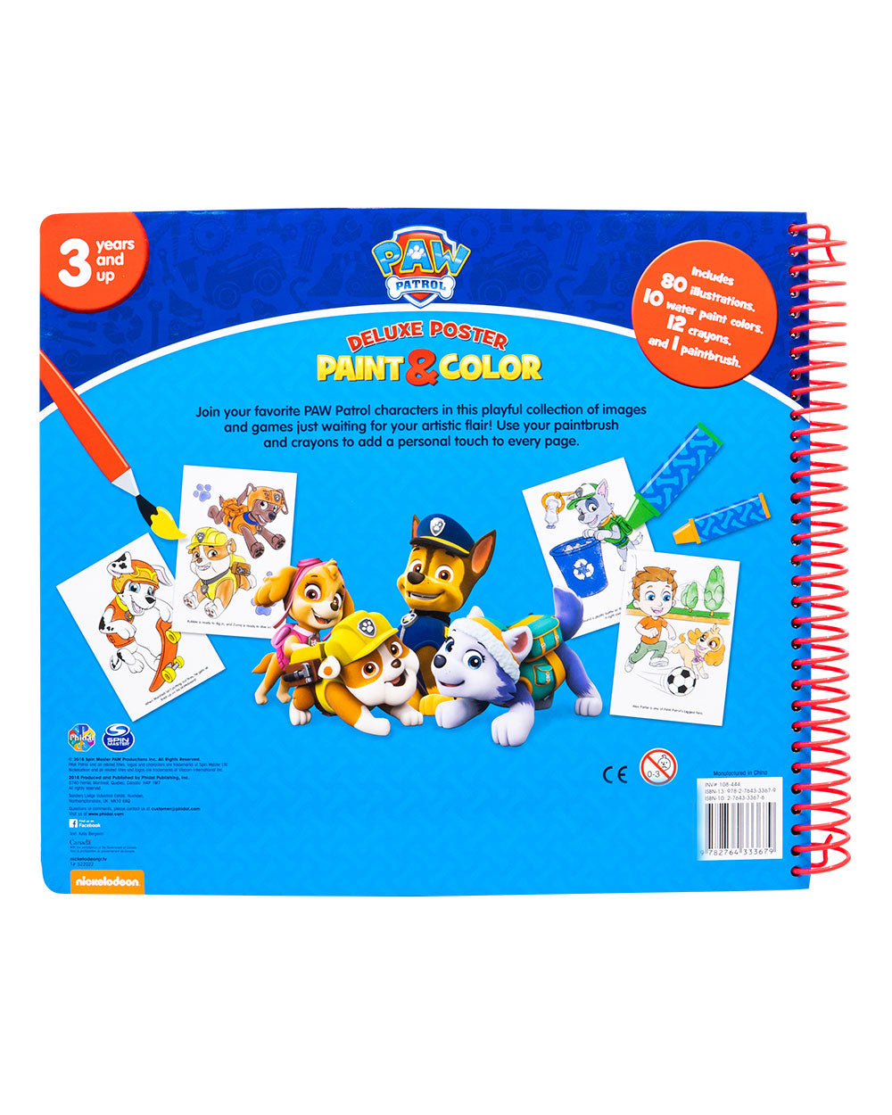 Hi5  Paw Patrol Deluxe Poster Paint And Color