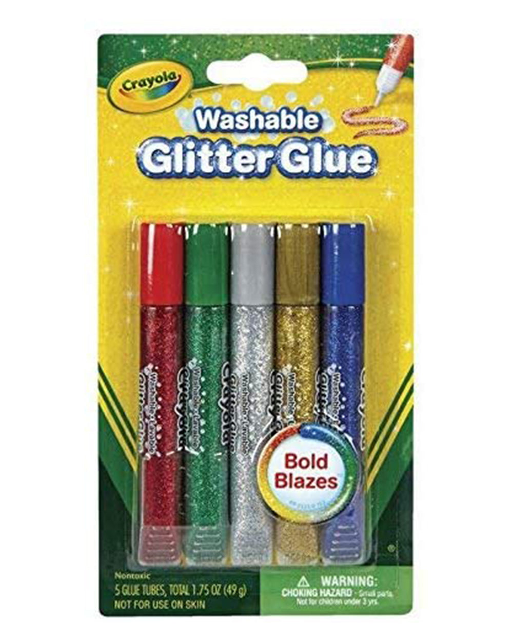 Crayola Washable Glitter Glue Bold Blazes
