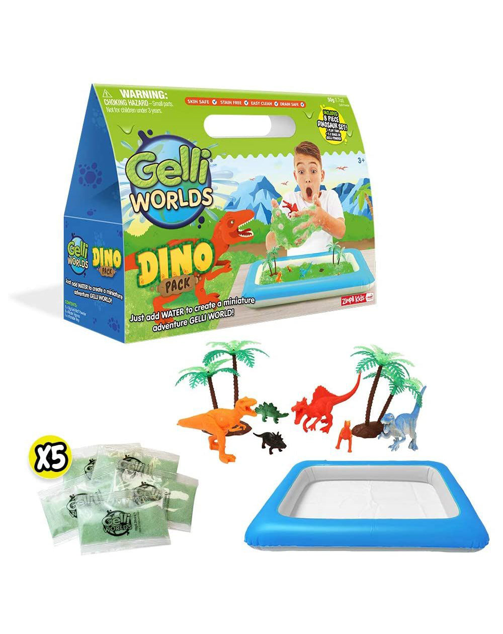 Gelli Baff Zimpli Kids Gelli World Dino Pack