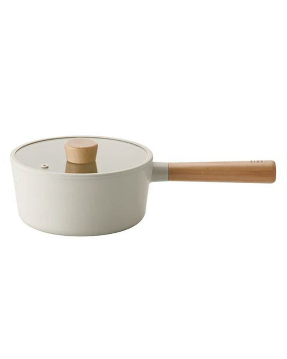 Neoflam FIKA Cast Aluminum 18cm Saucepan with Glass Lid Induction Type