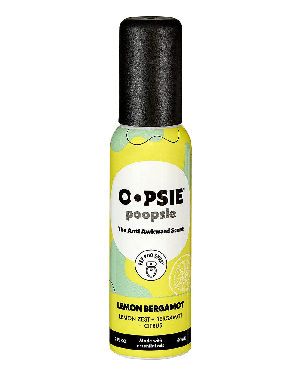 Oopsie Poopsie 2 Ounce Anti Awkward Scent Lemon Bergamont