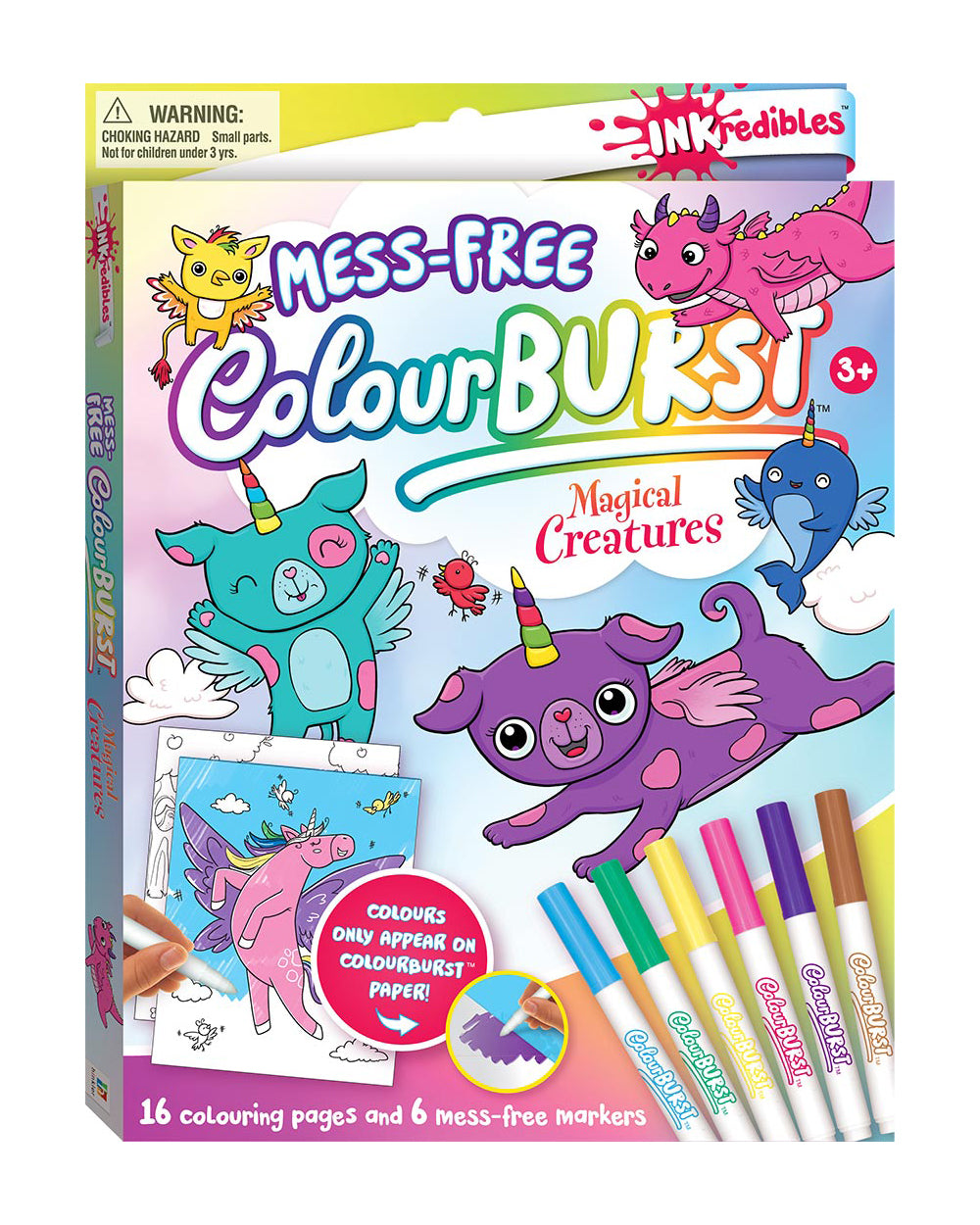 Hinkler Inkredibles Magical Creatures Colour Burst