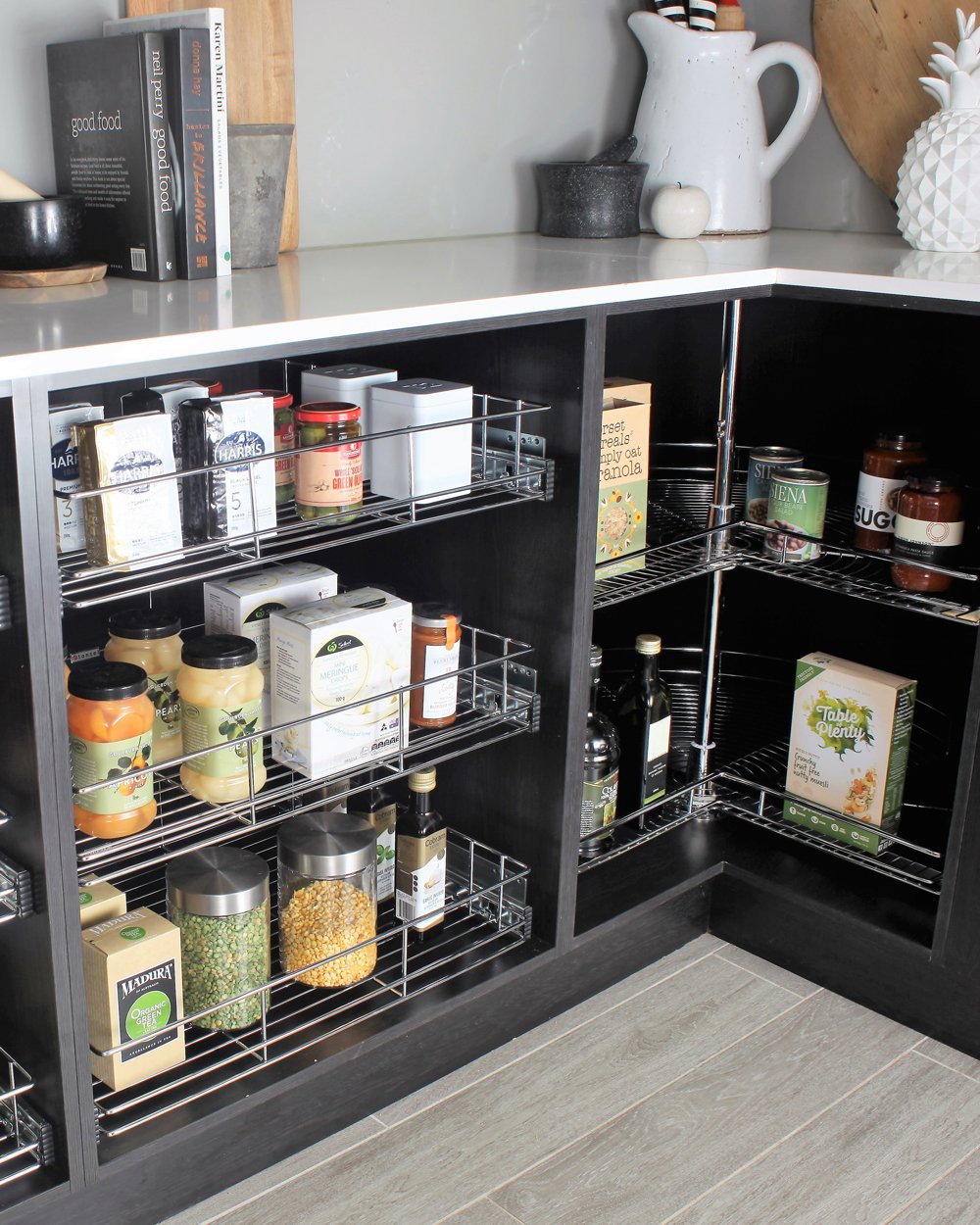 Tansel Pantry Pull Out Drawer with Slides L 796 x H 150 x W 485 mm