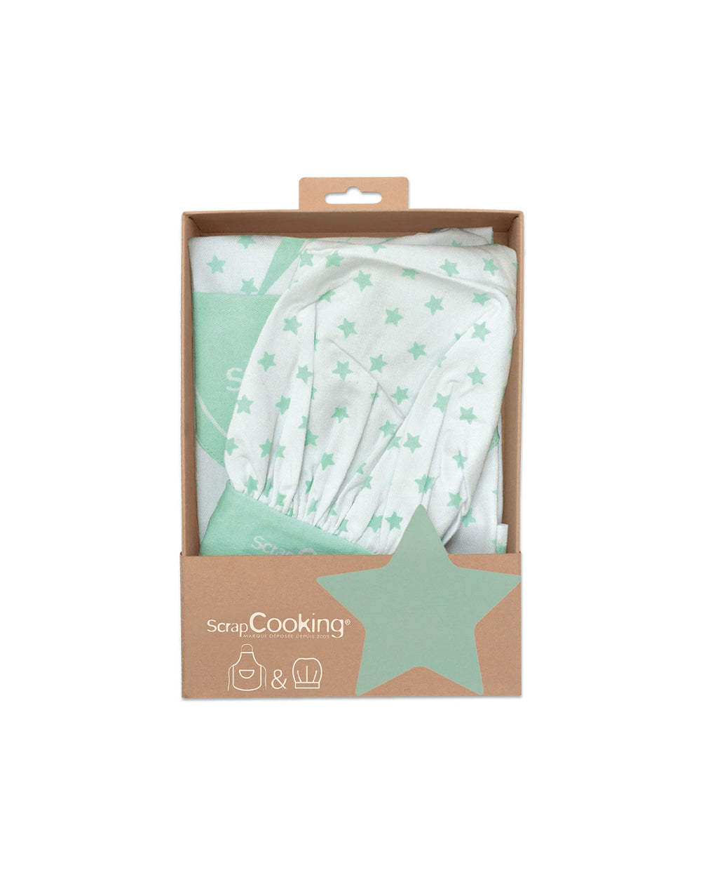 Scrapcooking Set Of Children's Apron Plus Chef's Hat